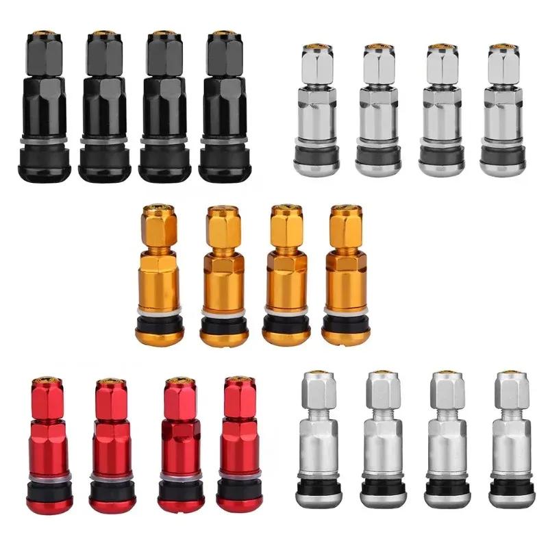 4pcs Car Tubeless Wheel Tyre Valve Stems Aluminum Alloy Car Tubeless Wheel Tire Valve Stem Cap Automobiles Accessories
