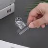 Acrylic Transparent Office Supplies Long Tail Clip Dovetail Clamp Memo Folder Food Storage Clip
