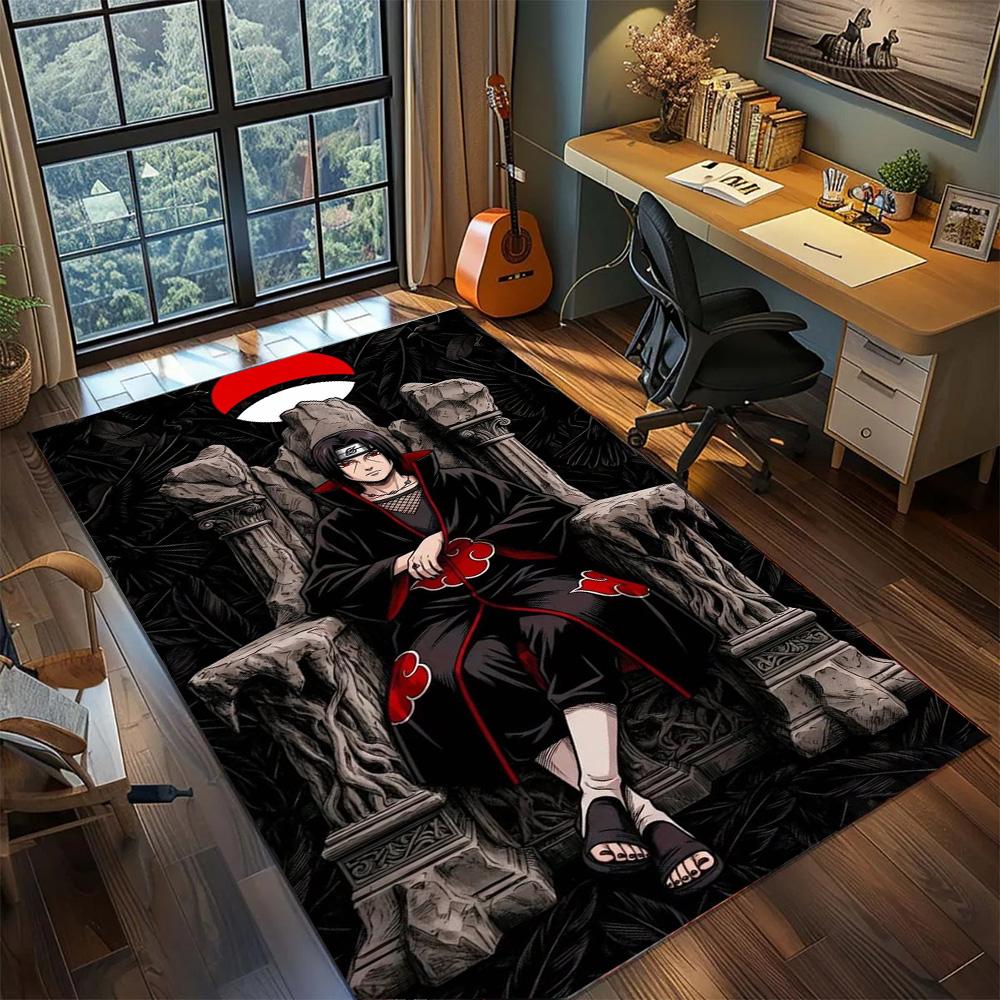 Itachi Uchiha Non Slip Decorative Rug Carpet, Washable Large Area Floor Mat Gamer Room Bedroom Home.-TING