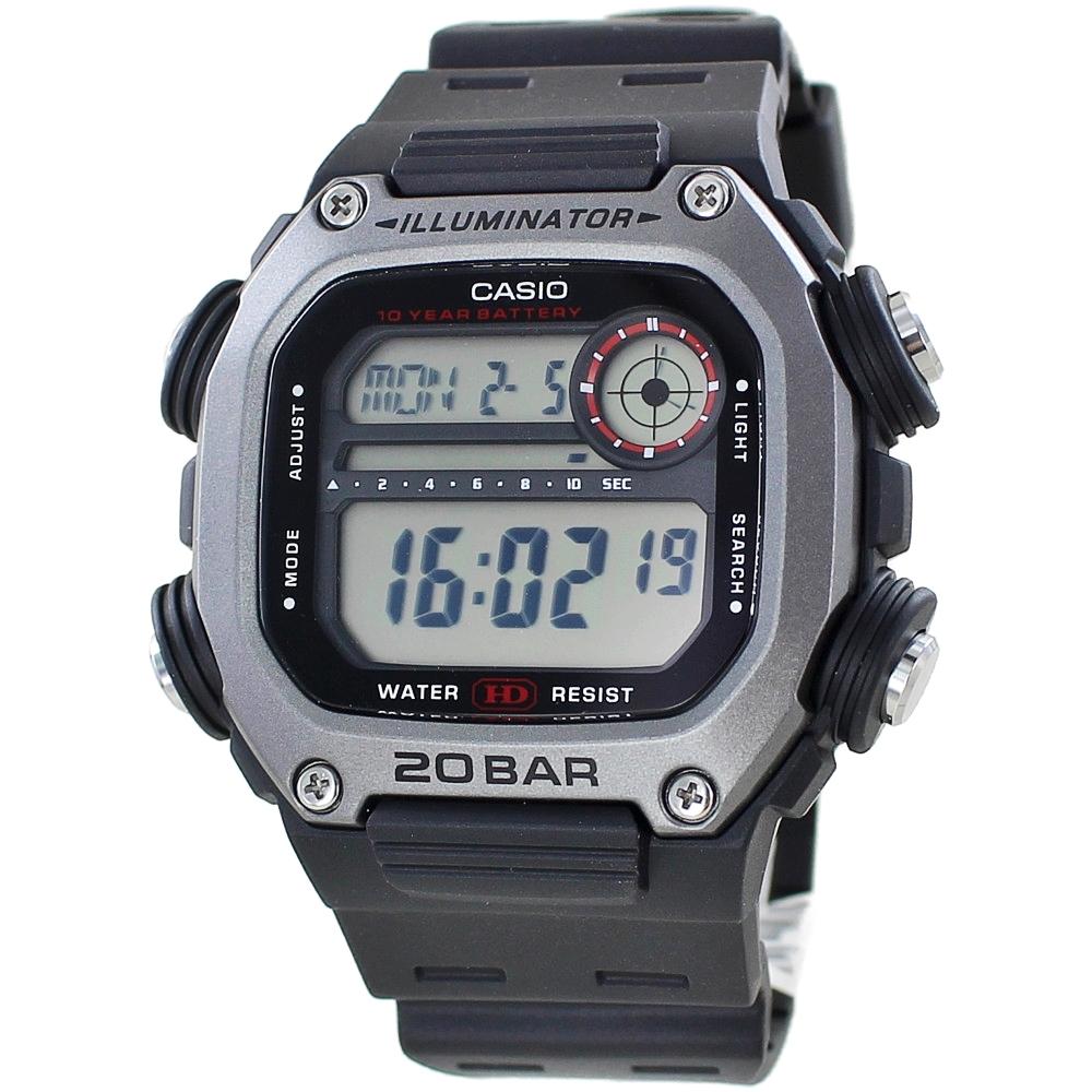 CASIO Digital Watch for Easy to 20 ATM Water Suitable for Outdoor and Entrance Men, Lightweight, Read, Resistant, Work, Activities, Travel