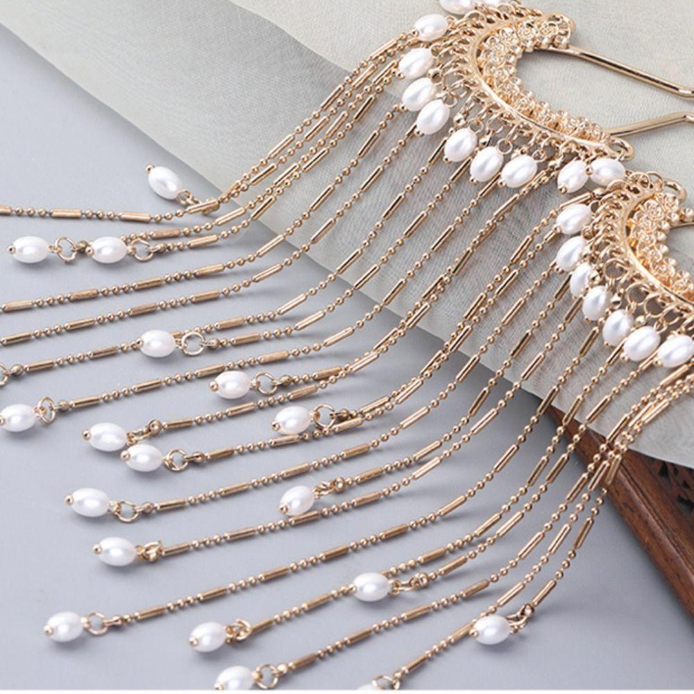 Кисточки U-образная заколка для волос жемчужный цветок шпилька модная китайская палочка для волос повседневная