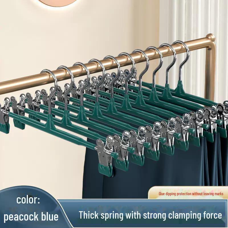 Non-slip Stainless Steel Trousers and Skirt Clip Hanger - Traceless Drying Solution