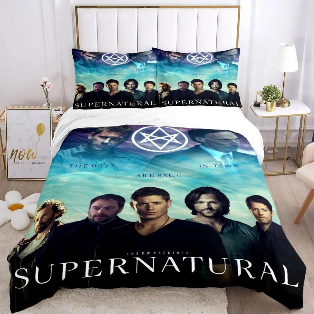 Личность Сверхъестественная Простыня Пододеяльник Наволочка Простыня Три предмета Постельное белье Мягкое Одеяло