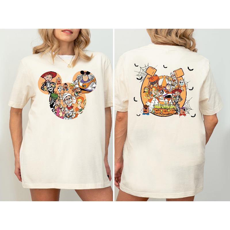 Pixar Pumpkin Womens Pure Cotton Tshirt Summer New Style Unisexs and Womens Casual Fashion Streetwear