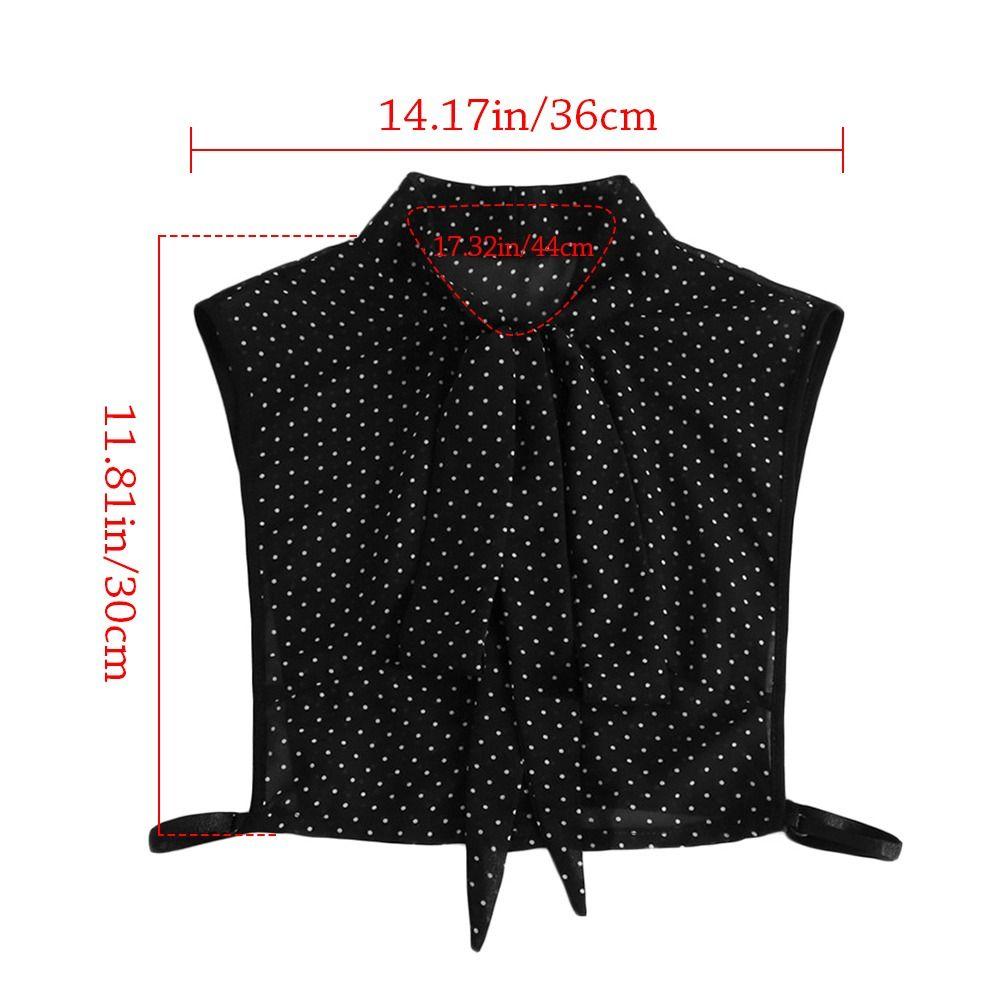 Vintage Cotton Chiffon Detachable Blouse False Collar Shirt Fake Collar Lapel Clothes Accessories