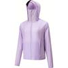 Серия Outdoor Однотонная Толстовка на молнии с капюшоном Удобная Дышащая Универсальная Свободная Куртка с защитой от солнца Женские куртки Крутой-фиолетовый 962526601-3