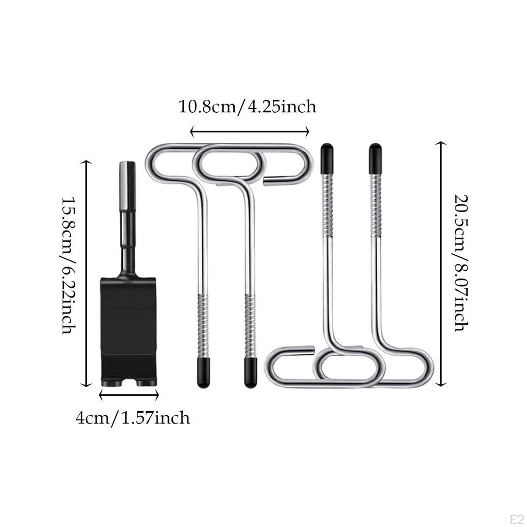 Комплект адаптеров для сверла Ice Anchor Drill, ледовые инструменты, якоря для ледяного домика, с 4 шт. гвоздями, снаряжение для