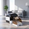 Non Slip Cat Litter Ramp with Drawer Adjustable Height Drawer Baffles Step Stool  for Cat House