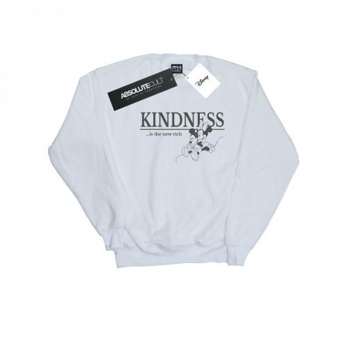 Disney Mens Minnie Mouse Kindness Is Rich Sweatshirt