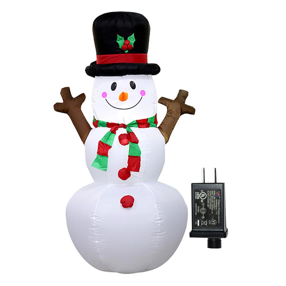Светодиодная надувная милая игрушка, надуваемая воздухом, освещенное украшение в виде Санта-Клауса, светящаяся гигантская модель, украшение для рождественской садовой вечеринки