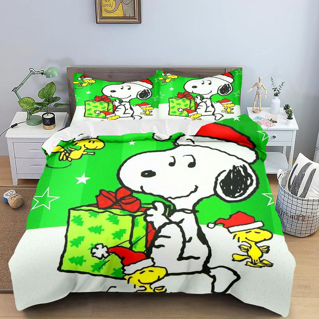Набор пододеяльников с принтом мультфильмов Comforte, размер Twin, Рождественские подарки, 3 предмета