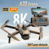 2024 New A22 RC Drone 8K GPS Professional ESC Dual Camera Aerial Photography 360° Quadcopter Obstacle Avoidance Optical Flow Aerial Photography Toy