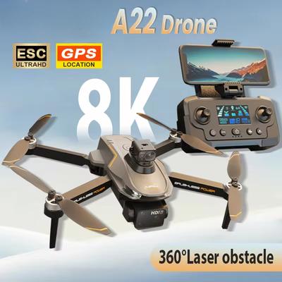 2024 Новый A22 RC Drone 8K GPS Professional ESC Двойная камера Аэрофотосъемка 360° Quadcopter Избегание препятствий Оптический поток Аэрофотосъемка Игрушка