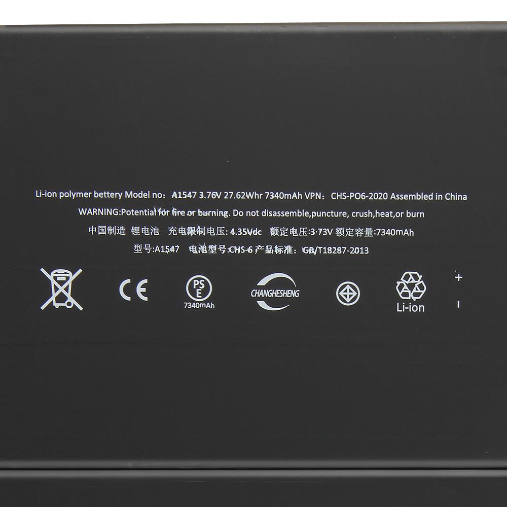 Аккумулятор для планшета iPad 6 iPad6 A1547 iPad Air 2 Запасной аккумулятор с бесплатными инструментами 7340 мАч