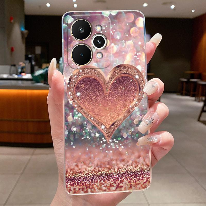 Для Realme 15 Pro 15T 5G Элегантный Цветок Бабочка Бант Чехол для Телефона Funda RMX5106 RMX5101 Мягкий Силикон Прозрачный ТПУ Гелевый Чехол