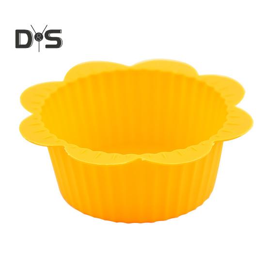 10/20 шт. силиконовые формочки для выпечки, утолщенные антипригарные формы для кексов, тартов, нестандартных форм, пригодные для использования в духовке/морозильной камере/посудомоечной машине, для заварного пудинга
