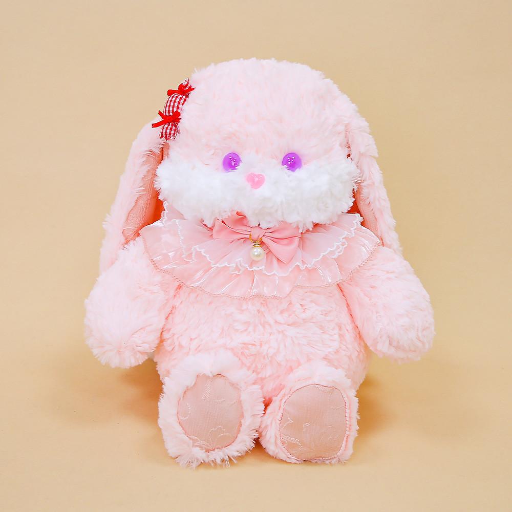Plush Bunny Toy With Polyester Fiber Filling For Gift And Home Decor