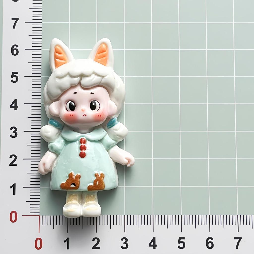 Большая карта Шляпа с ушками кролика DIY Смоляные Аксессуары для Чехлов на Телефон, Заколок для Волос, Стикеры на Холодильник и Украшений