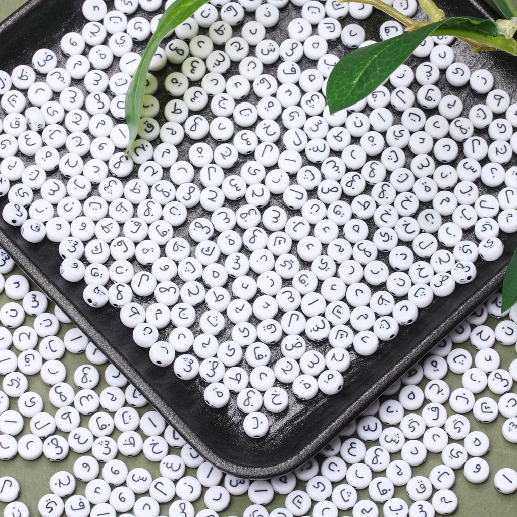 6,5 мм бусины акриловые ручной работы круглые подарки своими руками арабские модные ожерелья ювелирные изделия 50 шт аксессуары браслет