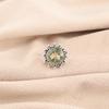 Зеленый Аметист Драгоценный Камень 925 Стерлинговое Серебро Ювелирные Изделия Ручной Работы Помолвочное Кольцо для Девушек RR-7-48