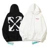 Унисекс худи Off-White с вышивкой букв для осени/зимы