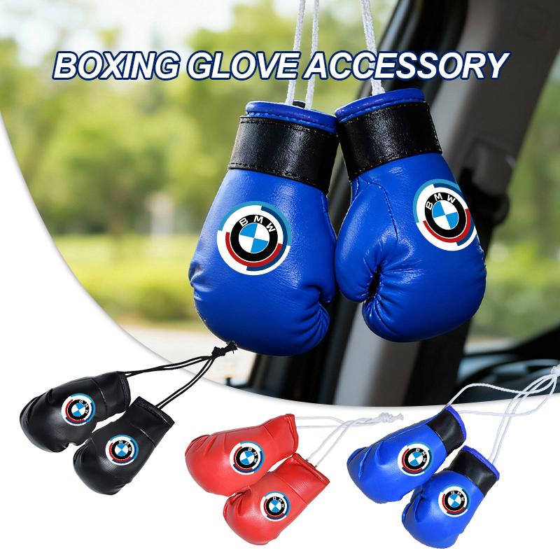 UCFF4 Car Sun Visor Boxing Gloves Pendant Gifts Accessories For BMW M3 M5 E36 E39 E46 E60 E61 E64 E70 E71 E80 E85 E87 E90 E83