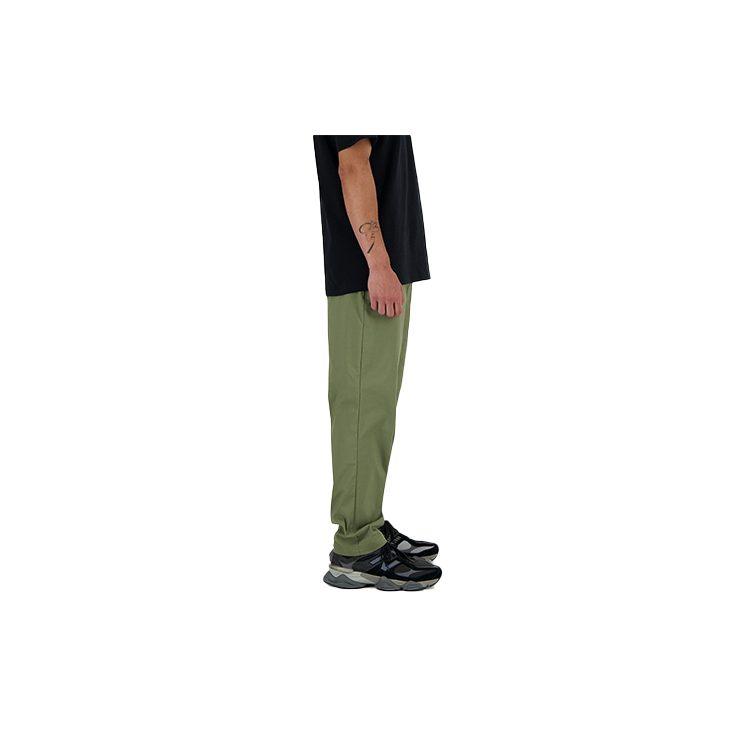 New Balance Повседневные брюки Icon Twill мужские темно-оливково-зеленые AMP41575-DEK