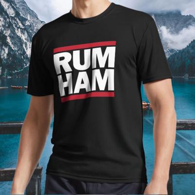 Новая Футболка Rum Ham Логотип Активная Футболка Смешная Размеры от S до 5XL