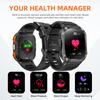 SACOSDING Smart Watch Waterproof 2.02" TFT Men Sport With Compass And LED Flashlight Health Monitoring Fitness Tracking Bluetooth Call Smartwatch