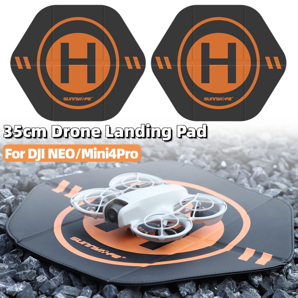 Foldable Landing Pads for DJI NEO/Mini4Pro Drone Mat Universal 35cm Parking Apron Quadcopter Pad Anti-Damage Drone Accessories