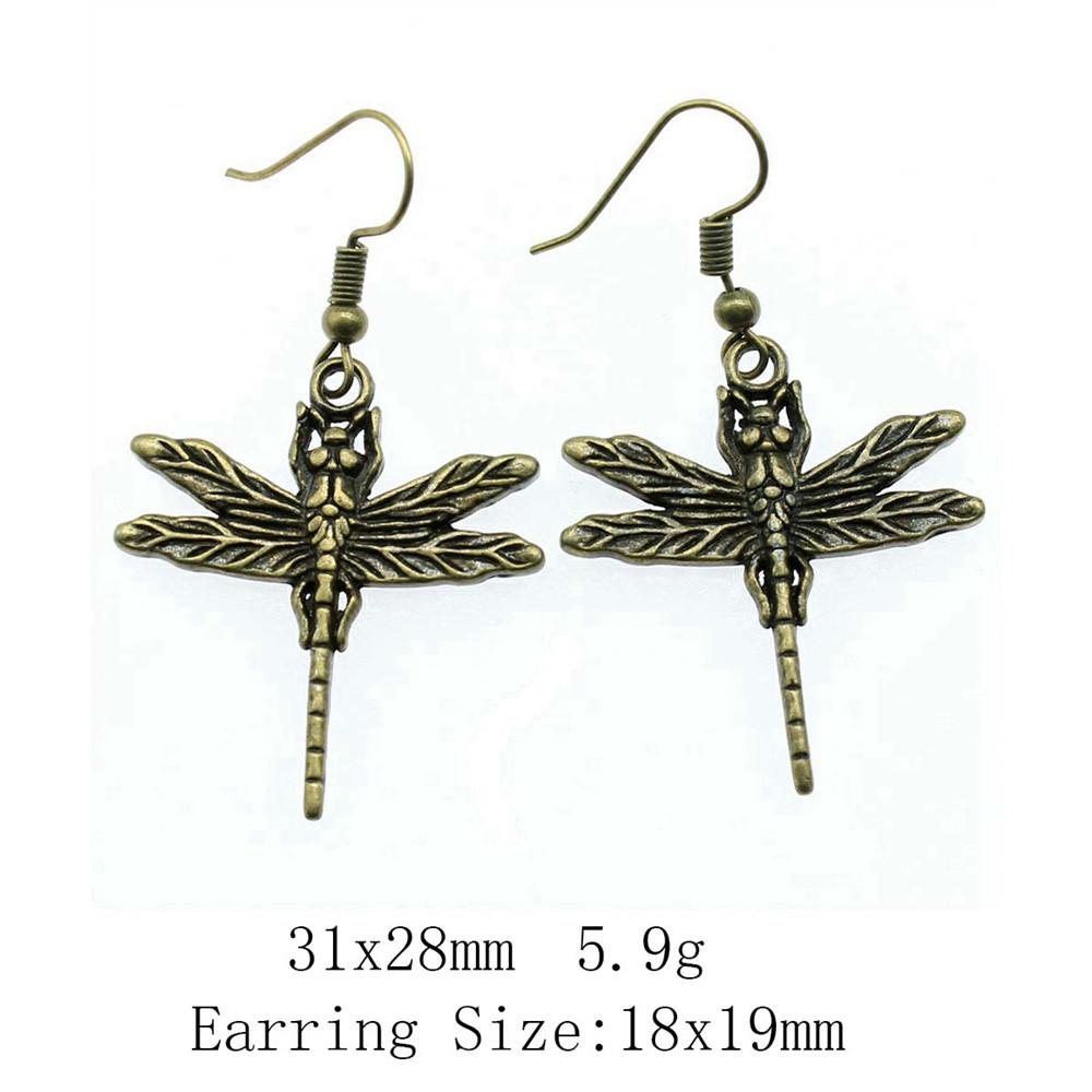 Выпускные серьги Ювелирные изделия Стрекоза Бабочка Серьги-подвески и висячие серьги Сувенирные серьги в стиле бохо