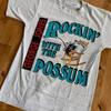 Винтажная футболка George Jones Rockin With the Possum Размеры от S до 5XL IL829 Унисекс футболка