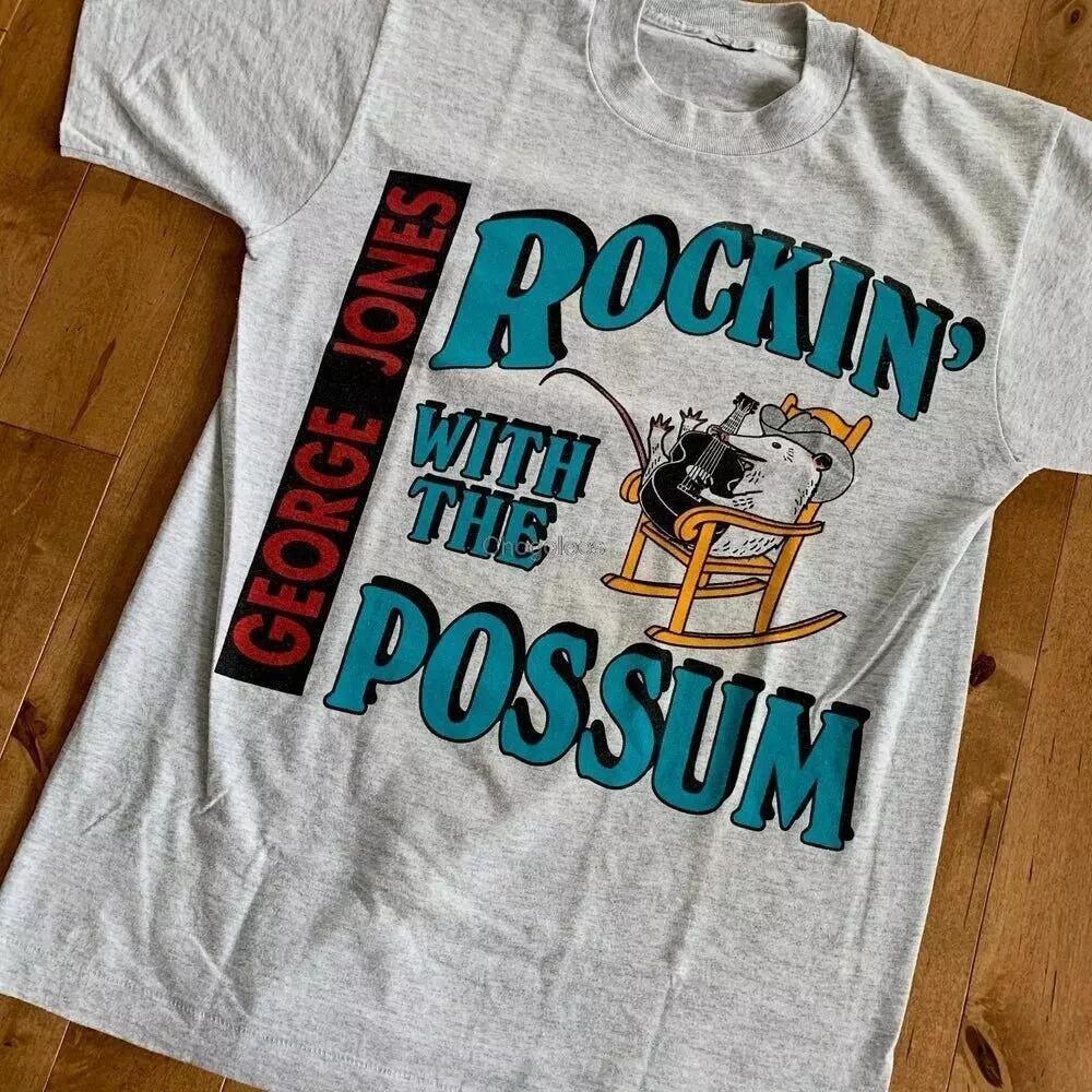 Винтажная футболка George Jones Rockin With the Possum от S до 5XL UR533 Унисекс