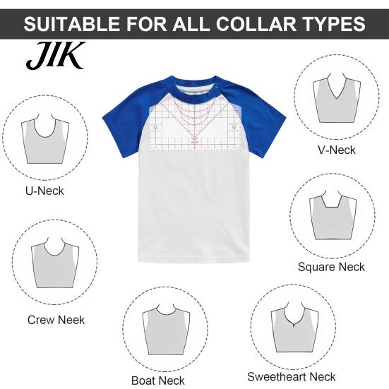 Versatile Shirt Size Guide T-Shirt Ruler for Vinyl Alignment Heat Press Measurement Tool All-in-One Heat-resistant Tape Designs DIY Craft in