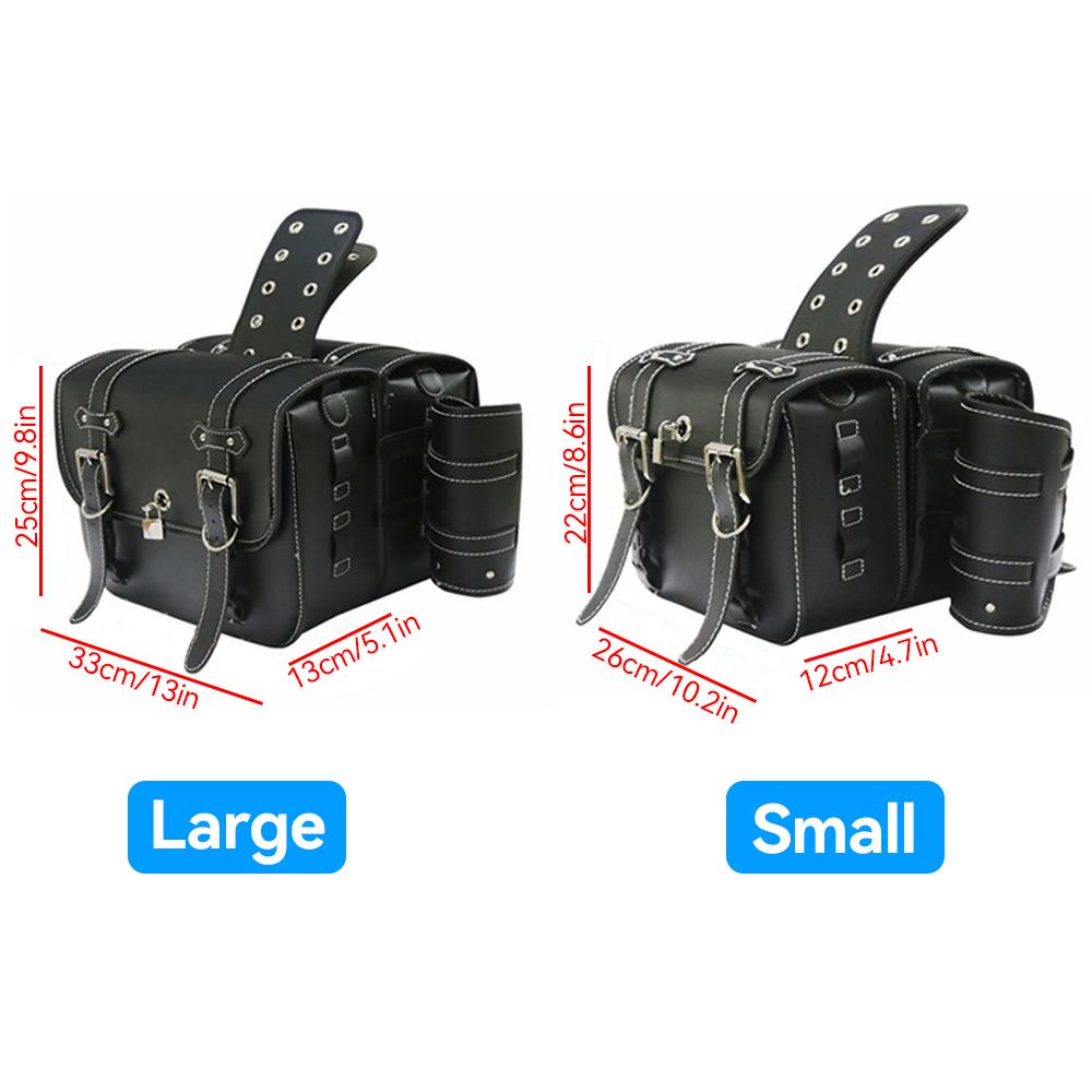 1 пара седельных сумок для мотоцикла, большая вместимость, боковые сумки для мотоцикла, инструмент для хранения для Honda/Yamaha/Suzuki, для большинства мотоциклов