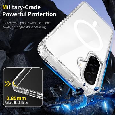 Магнитный чехол Magsafe для Samsung A17 A56 A36 A26 A16 A55 A35 A15 A54 4g 5g Гибридный Жесткий Чехол Прозрачный Ударопрочный Мягкий Чехол A 17