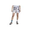 ACG All-Over Print Elastic Belt Shorts Straight-Sticked Gloss Women Bottoms Checkered-Iron DZ7586-015