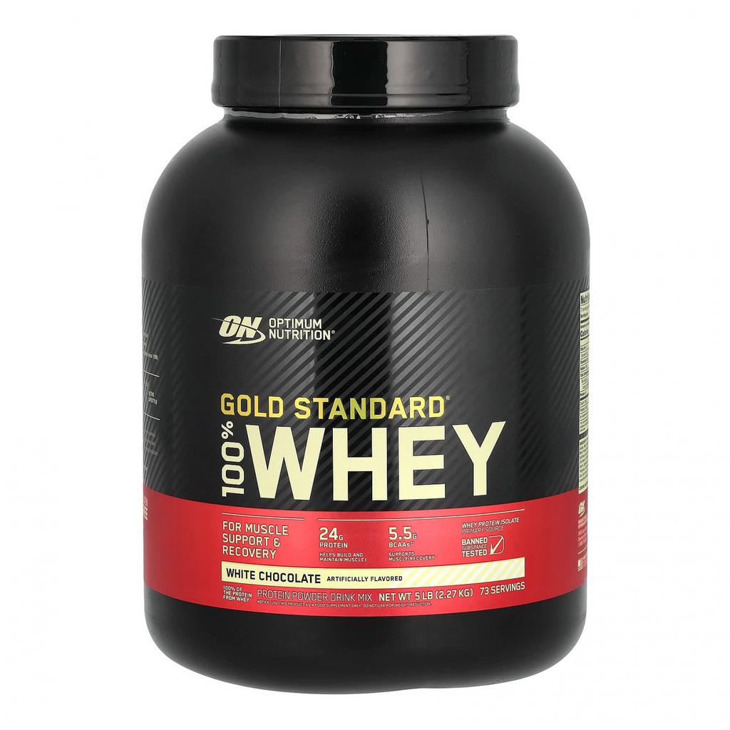 Сывороточный протеин Белый шоколад (2,27 кг), Gold Standard 100% Whey White Chocolate, Optimum Nutrition