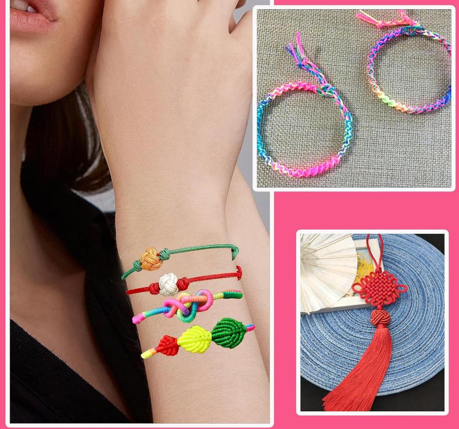 Высококачественный браслет, плетеная веревка, новая, 20 м/рулон, 2 мм, нить, китайский узел, сделай сам, кисточки, шнур макраме, нить Шамбала, ювелирные аксессуары