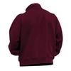 Fall Winter Men Sweatshirt Half Zipper Stand Collar Loose Solid Color Thick Plush