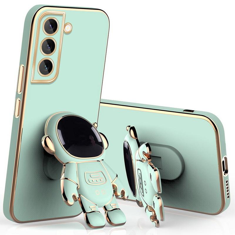Роскошный чехол-подставка «Астронавт» для Samsung Galaxy S25 Ultra S24 FE S23 Plus S22 S21 A54 A34 A52 A53 5G A14 Покрытие Силиконовый чехол для телефона