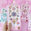 Heart-Shaped Crystal Stickers for Kids' Costume Party & Christmas Decorations - DIY 3D Diamond Stickers
