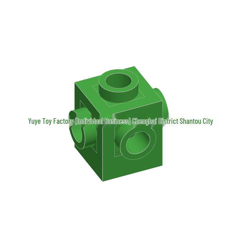 Compatible 4733 Universal 1x1 Brick with Four-Sided Hole - DIY Building Block Accessory