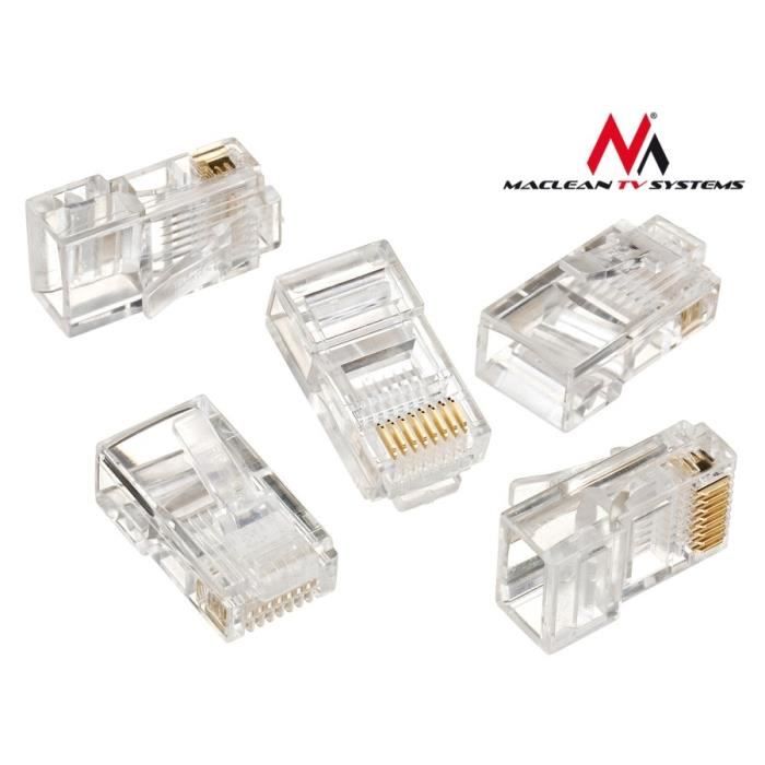 Câble réseau maclean mctv-663 avec connecteur rj45 8p8c 5e