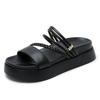 Fashion Thick-soled Sandals for Women 2025 New Summer Roman Fairy-style Sandals Versatile One-strap Two-wear Slippers for Outdoor Wear
