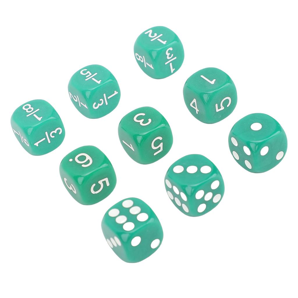 30Pcs 16mm Standard 6 Sided Dice Set Plastic Educational Board Game Math Game Dice for Home