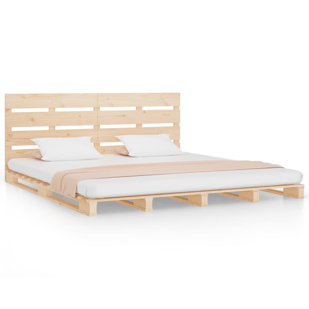 Solid Wood Bed 120 x 190 cm Pine
