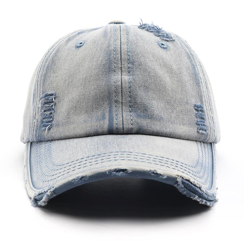 Японская женская персонализированная кепка из выстиранного денима в стиле ретро однотонная кепка с козырьком светлая кепка для активного отдыха мужская дорожная солнцезащитная кепка бейсболка