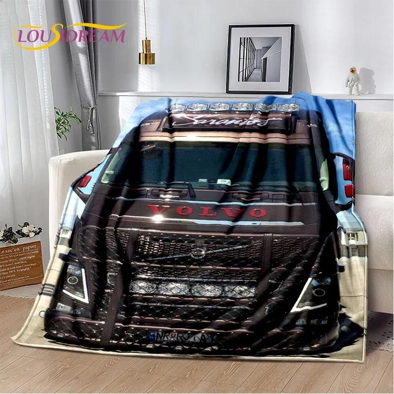 HD Volvo Truck Lorry 3D Печать Мягкие фланелевые одеяла, Пледы Удобные одеяла для пикников, кроватей, диванов, дома, спальни, подарки