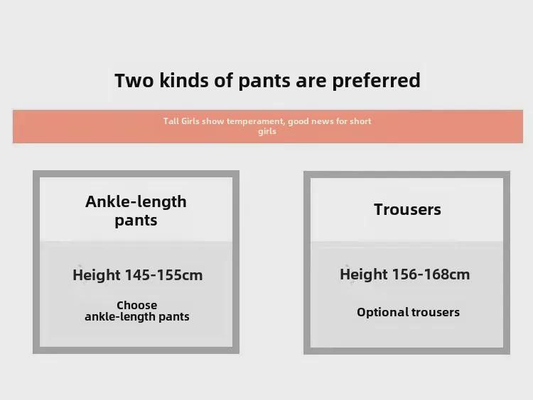 Женские универсальные узкие свободные расклешенные брюки в корейском стиле 2024 года — модные и повседневные.